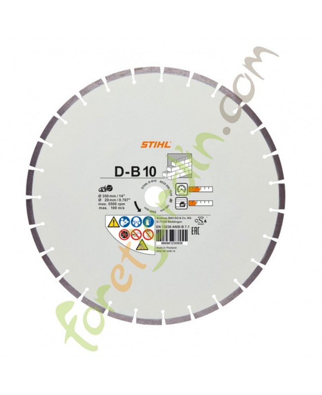 Disque à découper diamanté, béton (B) stihl 0835-090-7034