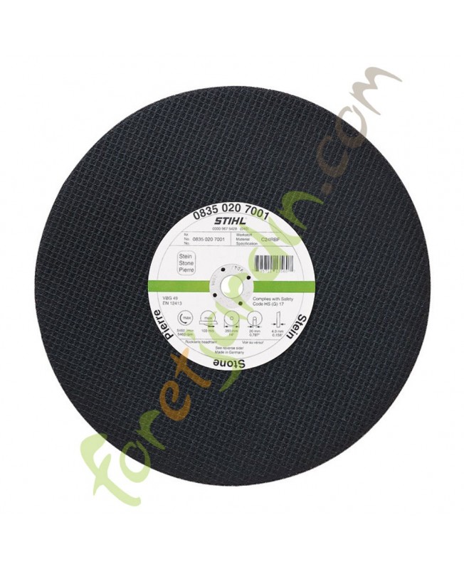 Disque à découper en résine synthétique