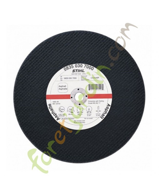 Disque à découper en résine synthétique