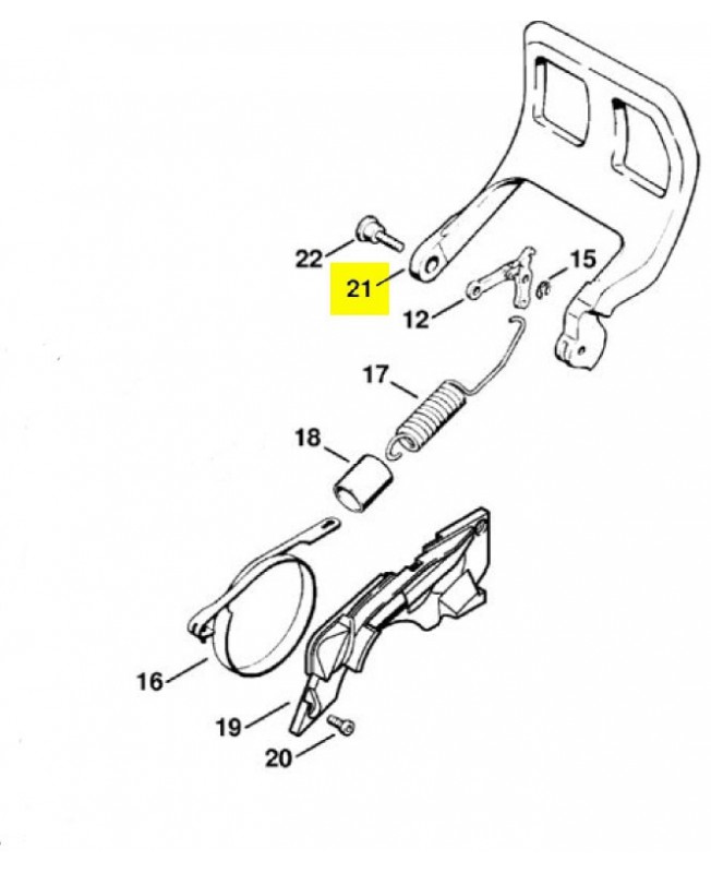 Levier  référence 1121-792-9101
