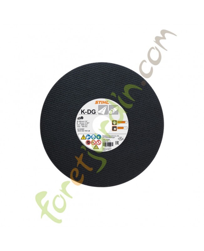 Disque à découper en résine synthétique