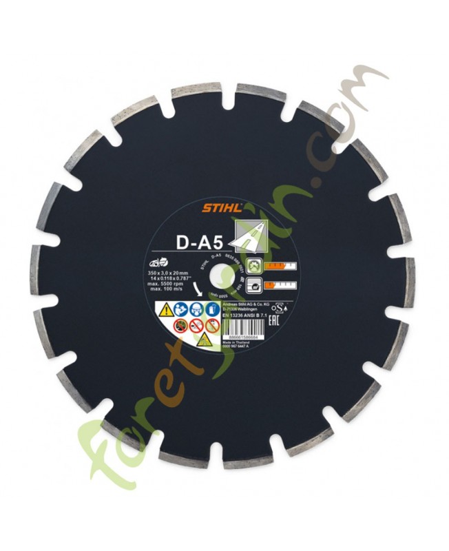 Disque à découper diamanté, asphalte STIHL 0835-080-7020-0835-080-7009