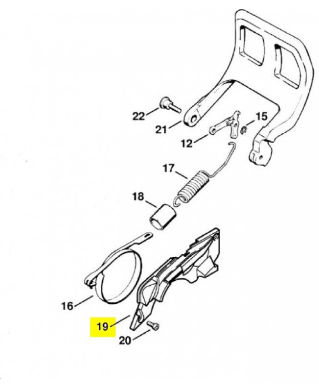Couvercle 1121-021-1102. Pièce détachée Stihl 