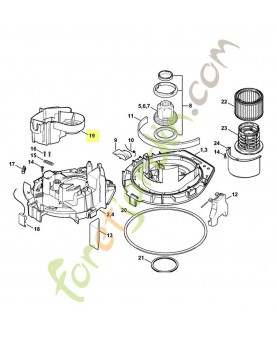 Conduit ventilation 4774-701-7500. Pièce détachée Stihl