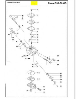 Tampon de capot 532407590. Pièce de rechange Husqvarna