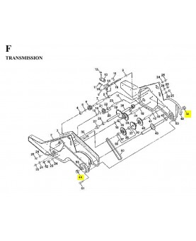 Joint/coupelle metal. Husqvarna ref. 532155236