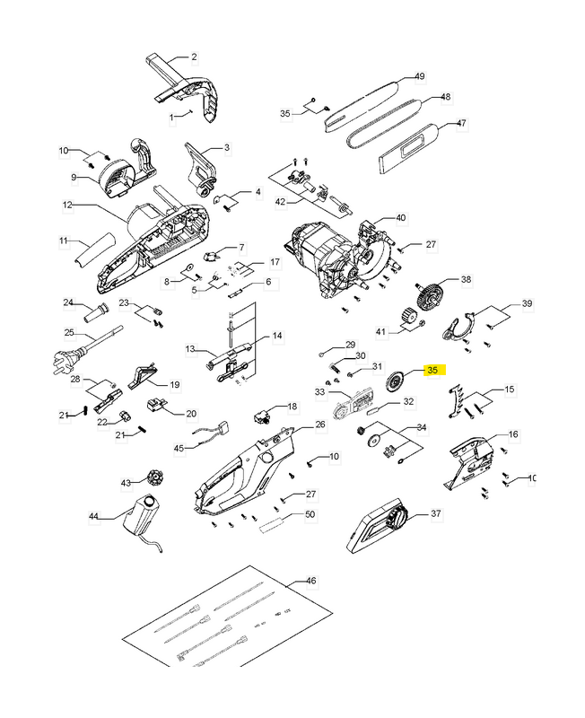 Vis de réglage 575346501. Pièce de rechange Husqvarna