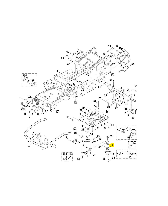 Douille d'ecartement
