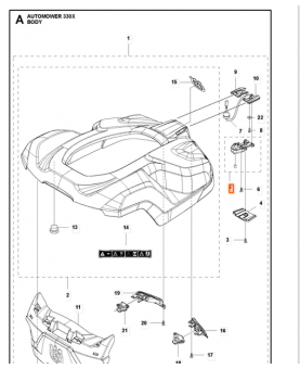 Cablage complet 582663603. Pièce de rechange Husqvarna