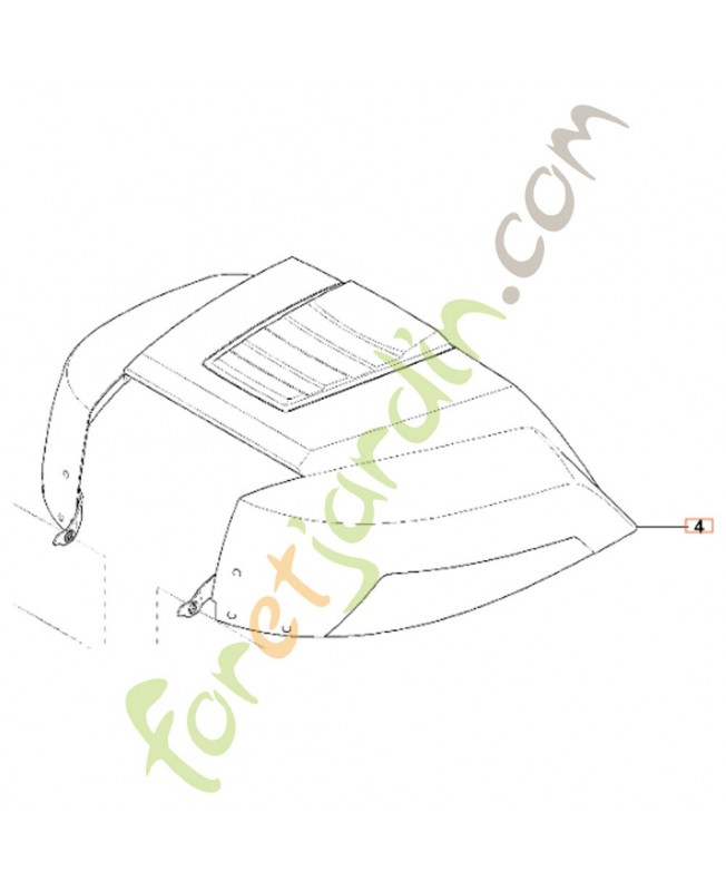 Capot du moteur complet
