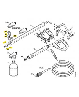 BUSE 4915-500-6348 et 4915-500-6347 stihl- Pièce de détachée Sithl / Vicking