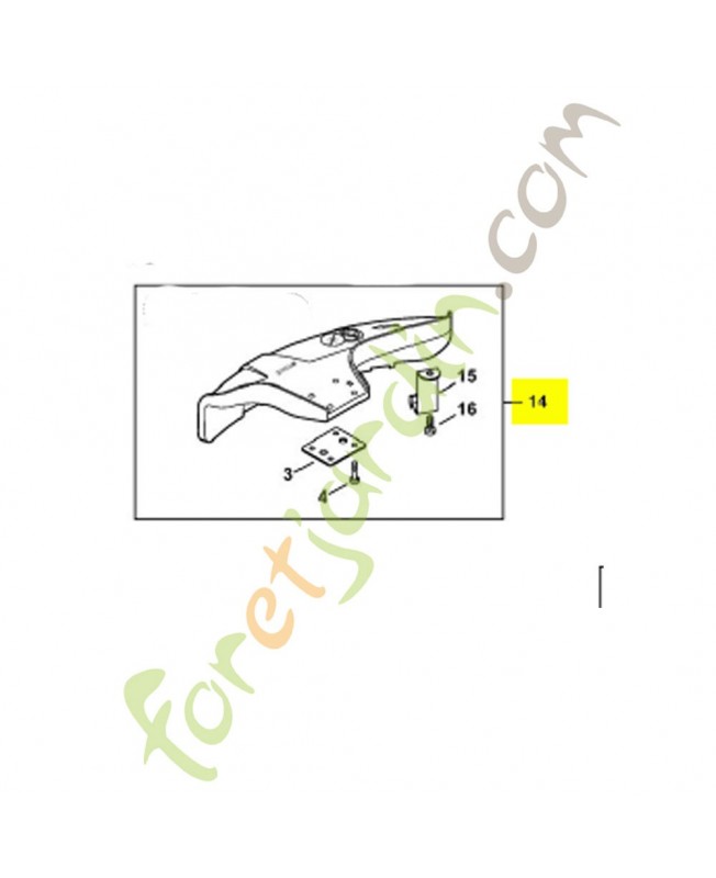 Jeu de capot protecteur Stihl réf. 4133-007-1007