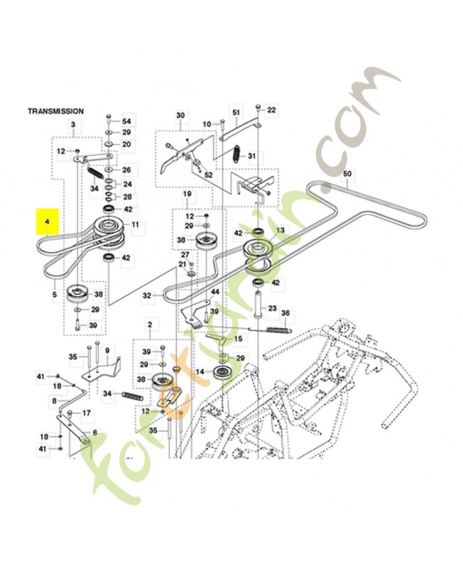 courroie Husqvarna ref. 589563101