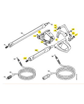 flexible haute pressionPièce de rechange Sithl  référence 4915-500-0819