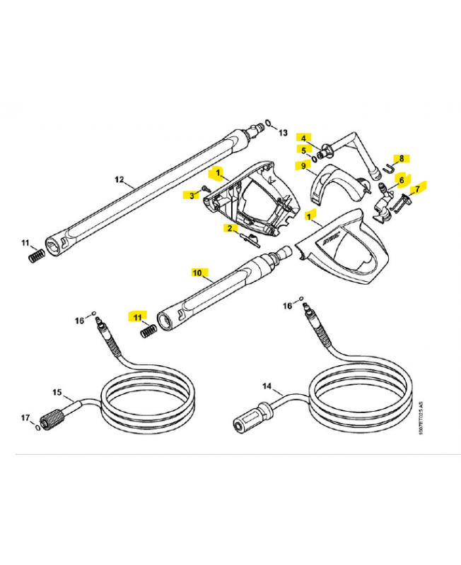 flexible haute pressionPièce de rechange Sithl  référence 4915-500-0819