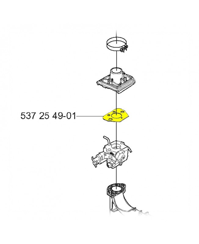 Joint 537254901. Pièce de rechange Husqvarna Joint 537254901. Pièce de rechange Husqvarna