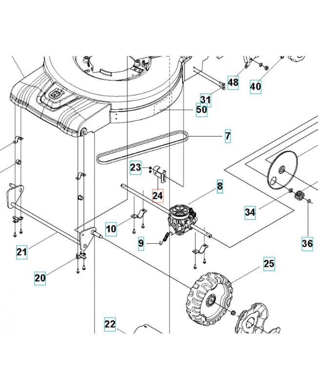 Arrêt 588276501. Pièce détachée Husqvarna
