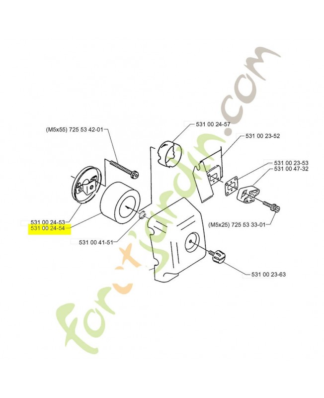 Filtre a air Husqvarna ref. 531002454