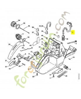 Tuyau flexible 1128-350-7600. Pièce détachée Stihl / Vicking