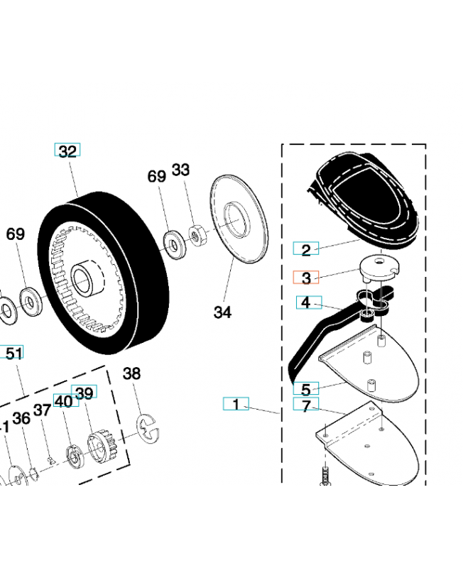 Disque 532187353. Pièce de rechange Husqvarna Disque 532187353. Pièce de rechange Husqvarna