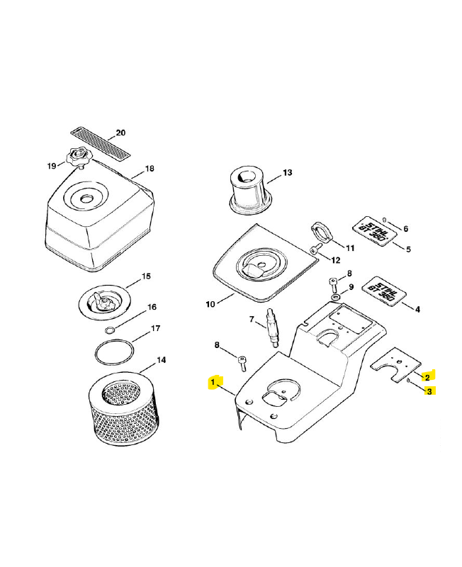 Boitier du filtre Boitier du filtre
