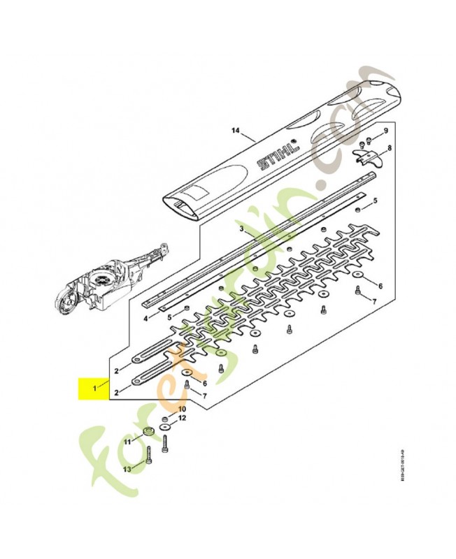 Barre de coupe compl. 500 mm