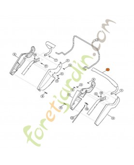 Partie superieure du guidon Stihl ref. 6340-780-3010