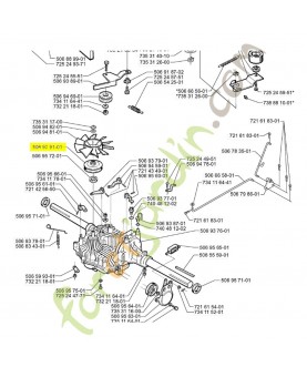 Poulie 535414946 husqvarna