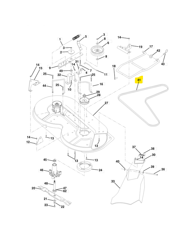 Courroie de coupe primaire