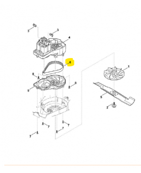 Courroie trapezoidale Stihl ref. 6338-704-2100