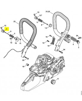Bouchon de palier Stihl ref. 1141-792-2902