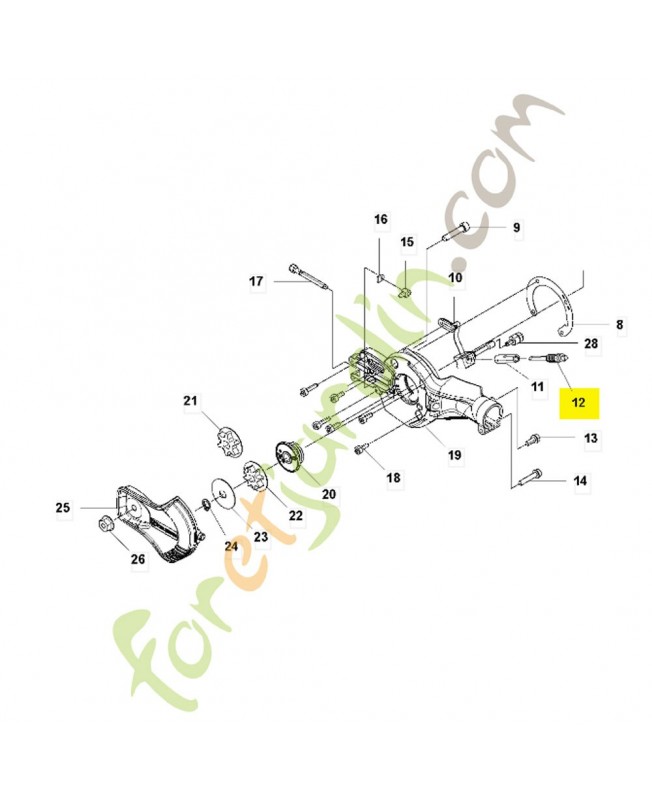 Piston de pompe 540057901 husqvarna