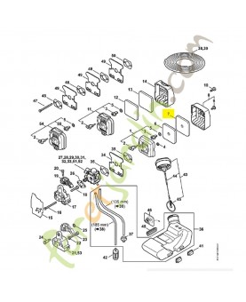 Préfiltre 4137-124-1501. Pièce de rechange Sithl référence 4137-124-1501