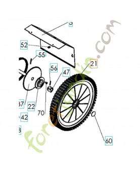 Roue arrière husqvarna réf : 519653262