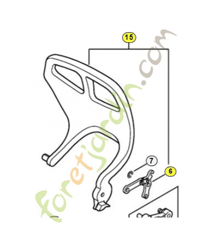Protège-main 1146-790-9100. Pièce détachée Stihl / Vicking