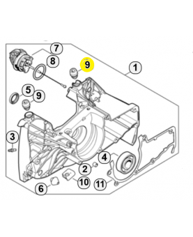 Douille 1147-080-1701 stihl