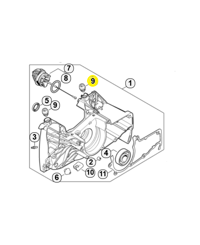 Douille 1147-080-1701 stihl