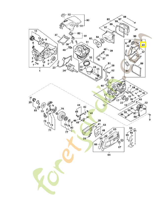 Joint 1147-020-9700. Pièce détachée Stihl Joint 1147-020-9700. Pièce détachée Stihl