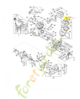 Jeu de joints 1147-007-1600. Pièce détachée Stihl 