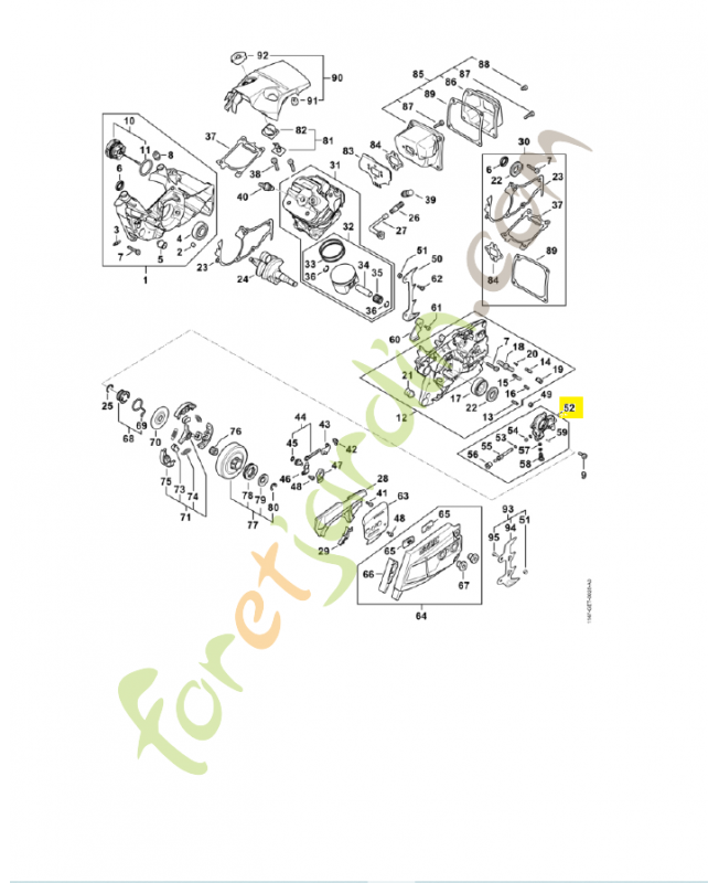 Pompe a huile 1142-640-3200. Pièce détachée Stihl 