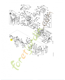 Vis sans fin 1147-640-7110. Pièce détachée Stihl 