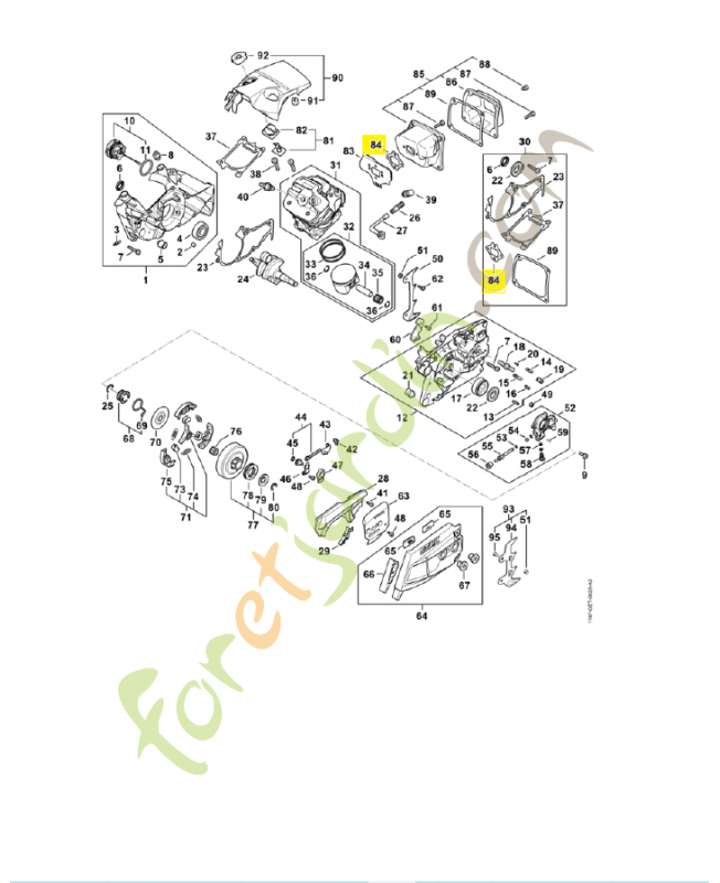 Joint de silencieux 1147-149-0600. Pièce détachée Stihl 