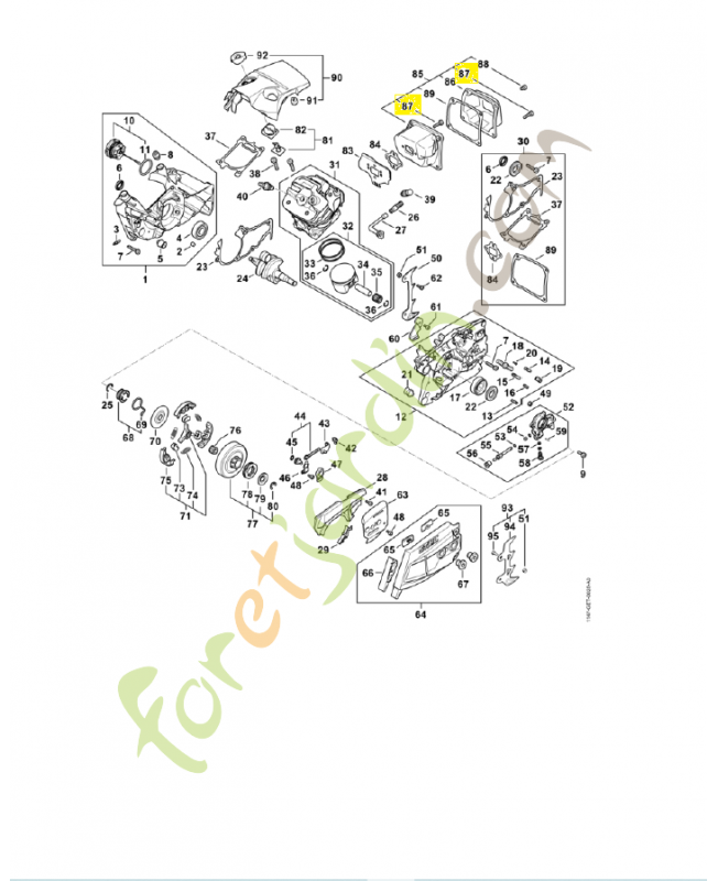 Vis cylindrique is-m5x20 9022-399-1020. Pièce détachée Stihl 
