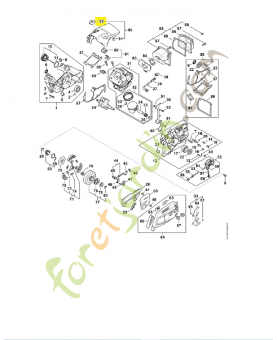Protège-main 1147-084-2200. Pièce détachée Stihl