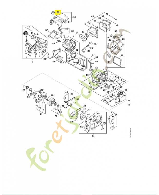 Protège-main 1147-084-2200. Pièce détachée Stihl Protège-main 1147-084-2200. Pièce détachée Stihl