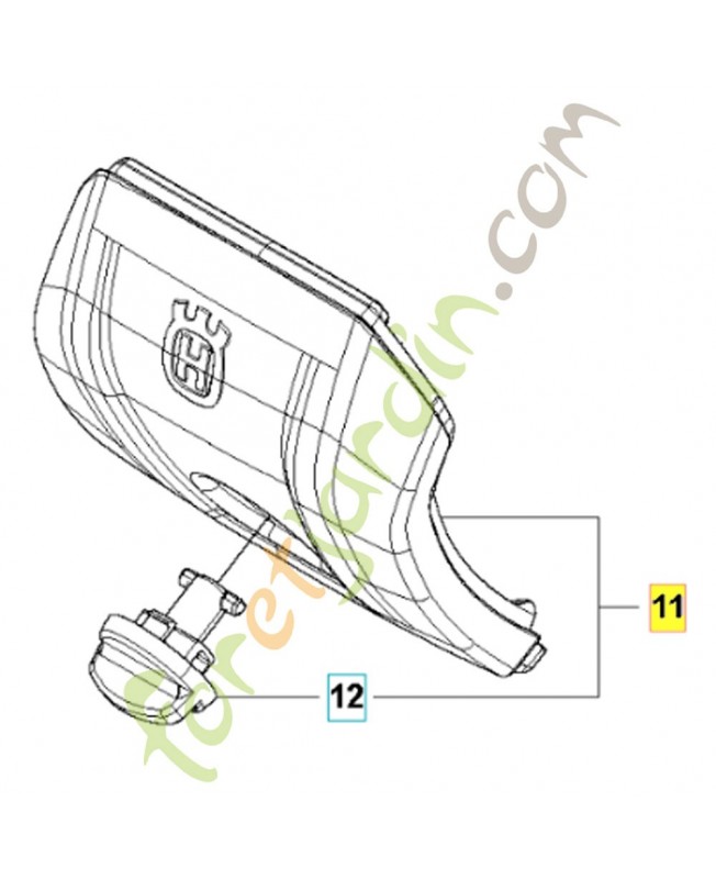 carter de filtre 587879601. Pièce détachée Husqvarna