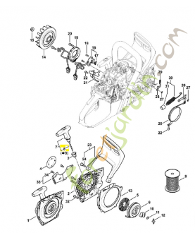 Câble de lancement d 3,5 mm 1128-190-2900. Pièce détachée Stihl / Vicking