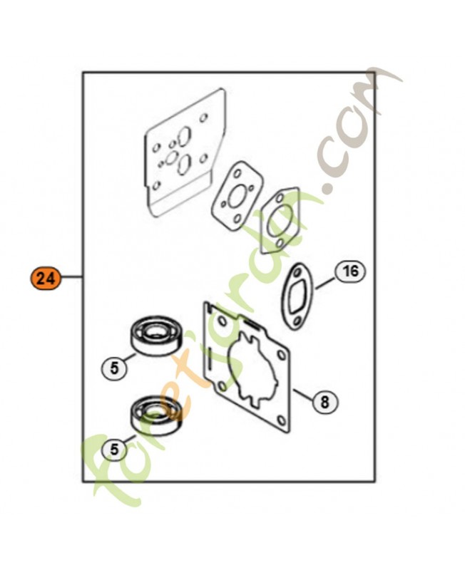Jeu de joints moteur stihl ref. 4237-007-1600