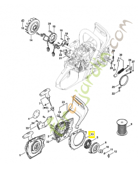 Segment 1147-084-7800. Pièce détachée Stihl 