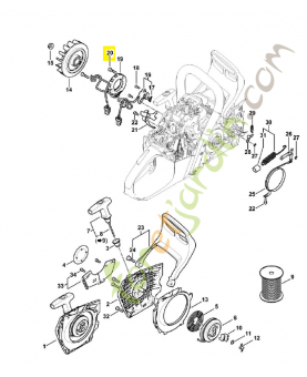 Vis m5 1147-404-7800. Pièce détachée Stihl 